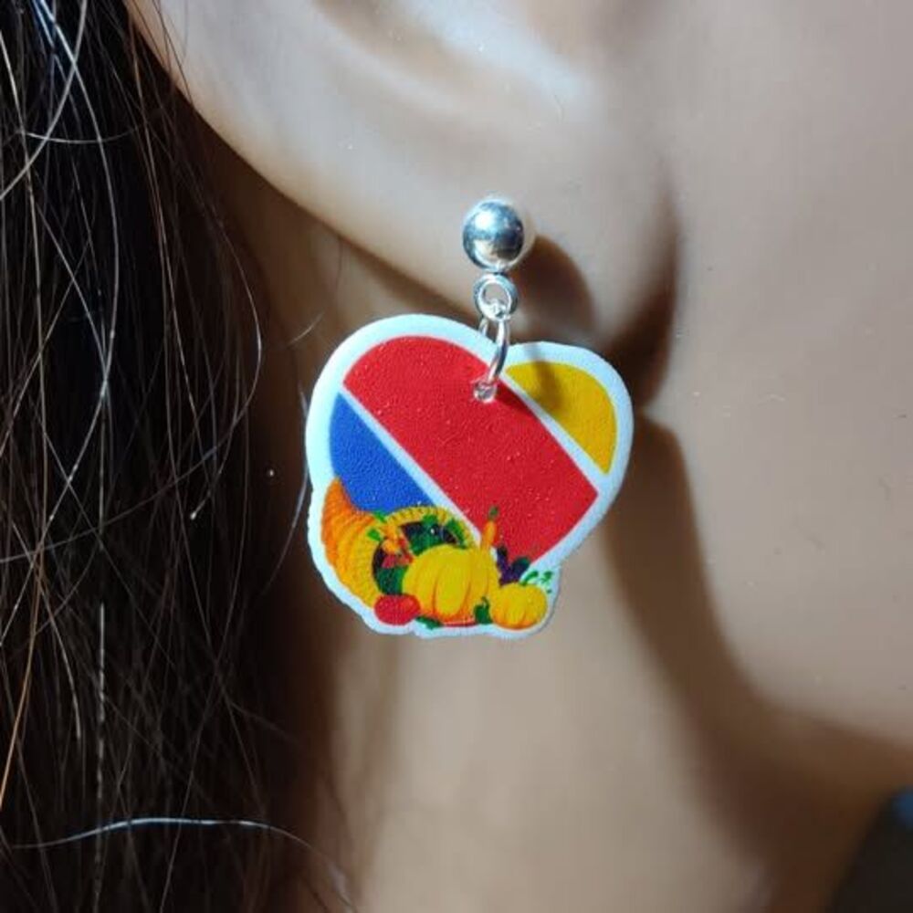 SWA Thanksgiving Heart Earrings